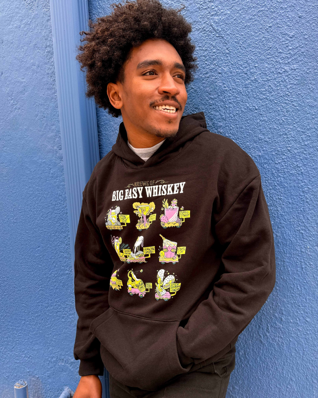 Krewe of Big Easy Whiskey Hoodie